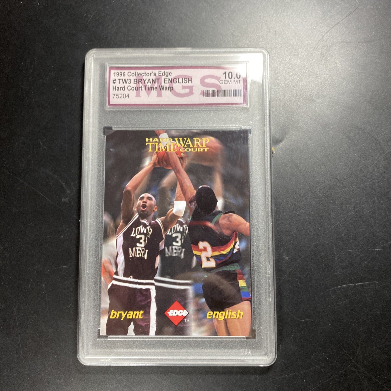 1996 KOBE BRYANT GEM/MINT 10 COLLECTORS EDGE TIME WARP ROOKIE BASKETBALL 