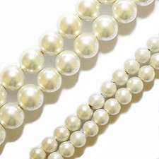 MAGNETIC HEMATITE STONE JEWELRY BEADS PEARLIZED WHITE 4MM ROUNDS BEAD STRANDS P1