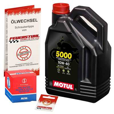 Honda CX 650 T Turbo (RC16) 82-85, Motul 10W40 Öl + MiW Ölfilter, Motoröl Set