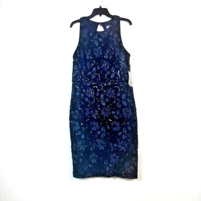 Vince Camuto Womens 16 Navy Blue Lace Cutout Back Bodycon Dress NWT BY73 | eBay Vince Camuto Womens 16 Navy Blue Lace Cutout Back Bodycon Dress NWT BY73 | eBay
