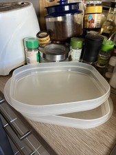 Tupperware 2x FrischeKabinett Aufschnitt Kühlschrank Ersatzbehälter 700 ml