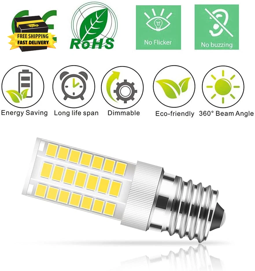 E17 LED Bulb Dimmable, 5W Microwave Oven Bulb, Daylight White 6000K, 40W Halogen - Image 4 of 4