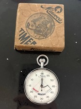 Cronometro vintage Minerva Yachting Race carica manuale con scatola funzionante