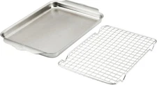 Hestan-Provisions OvenBond -Tri-ply Half Sheet Pan 21"Lx13.6"Wx1"H with Rack