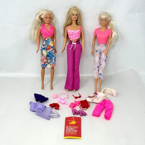 x3 Vintage Barbie Dolls Bundle Job Lot & Accessories Figures     #1  ER3