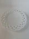 Vintage Westmoreland Milk Glass Forget Me Not - Open Lace Plate 8.5"