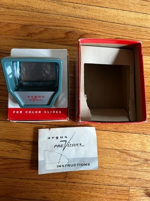 Argus PreViewer for Color Projector Slides No. 660 - w/ Bulb & Box Untested