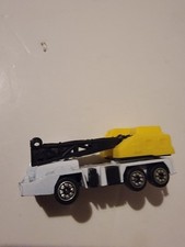 Vintage 1980s 90s White Nissan Truck Crane Hong Kong Toy Lift Boom Incomplete