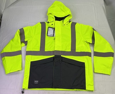 Helly Hansen Workwear Men's Alta Hi Vis Winter Jacket-Yellow-Size: L