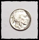 1937-P  BUFFALO NICKEL Indian Head  Full Split Tail Very Choice BU  #8C85