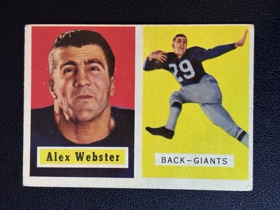 1957 Topps Football #121 Alex Webster New York Giants VG-EX