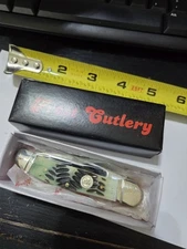 New Folding Pocket Knife  Frost Cutlery 2 Blades 14-232 Bljb