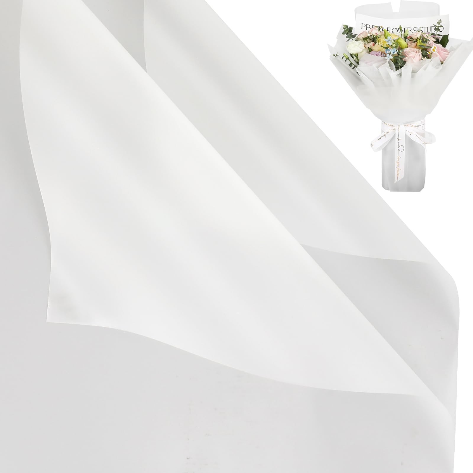 - Waterproof Floral Bouquet Wrapping Paper, Fl