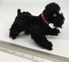 Vintage Steiff Podel Snobby 1950s Dog Mohair Black No Button No Tag 14 cm