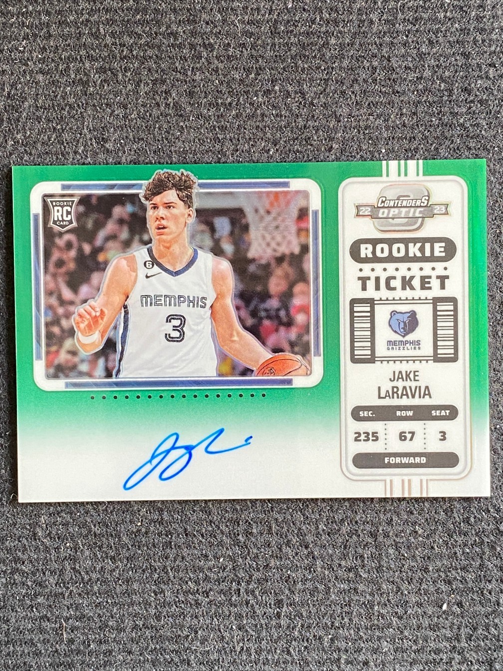 Jake LaRavia 2022-23 Contenders Optic Rookie Ticket Auto Variation Green 25/75