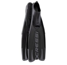 CRESSI since 1946 - Agua Pro Fins - Full Foot Fins UK 6&frac12;/7 , Black
