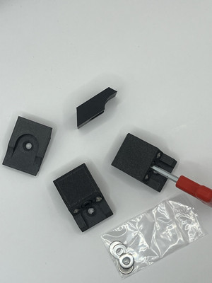 CNC Low Profile Klemme. Kohlefaserverstärktes PETG 3D gedruckt