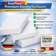 Schaumstoffplatte Polsterschaum Sitzpolster K...