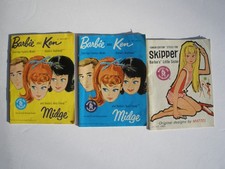 Lot of 3: Vintage Barbie Fashion BOOKLETS Skipper Ken Midge Allan Ads 1960s