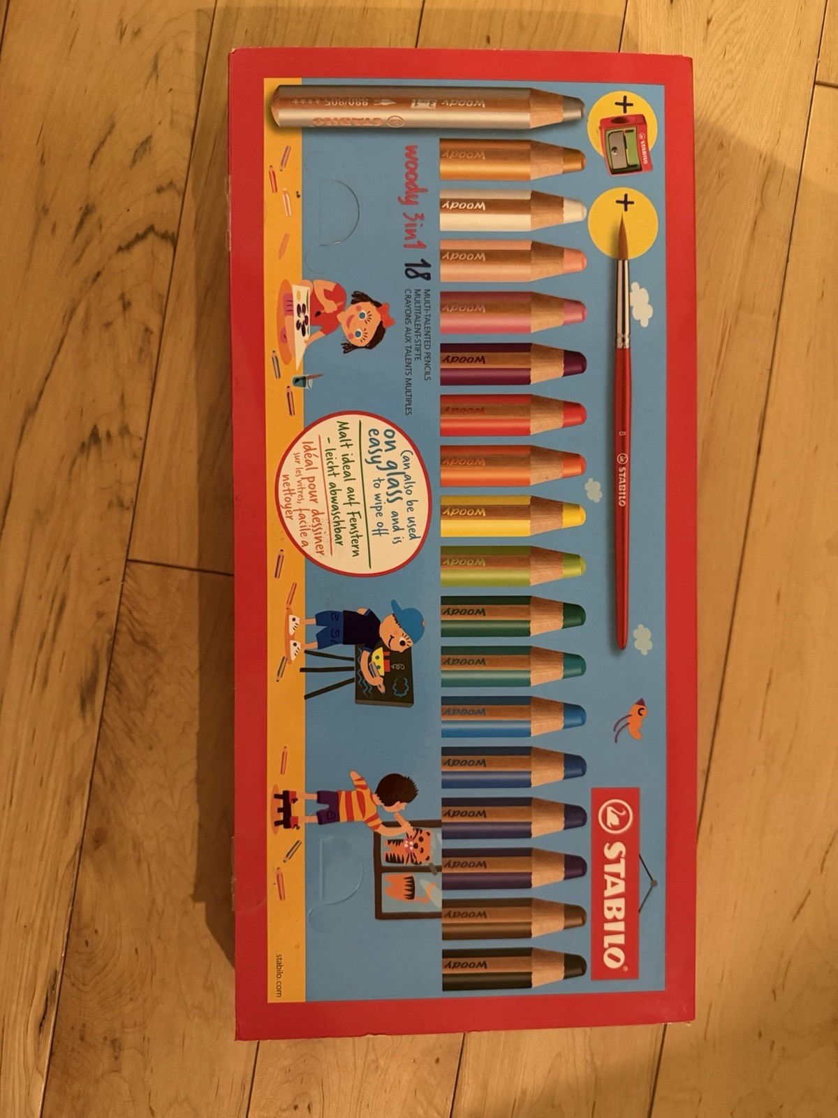 Multicolor Pack Of 18 Includes Sharpener Brush