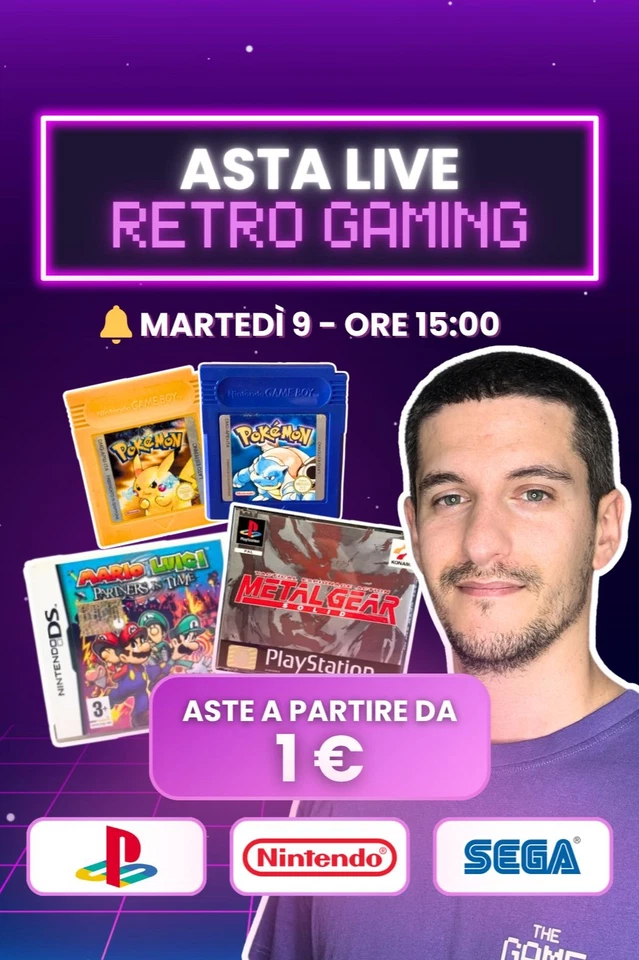 🕹️ Videogiochi e Console RETRO Selezionati e Su Richiesta a Partire da 1€
