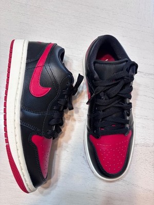 Size 6W- Air Jordan 1 Low Bred Sail - Worn Once - not in original box