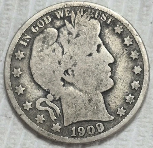 1909 O Silver Barber Half Dollar. Estimated  Good 6.  A0914