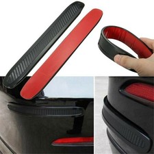 2Pcs Car Carbon Fiber Anti-rub Strip Bumper Corner Protector Guard Unique Kit