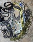 Costume Jewelry LOT Vtg -Now Mix Beaded Necklace & Bracelet Glass Lucite Beads +