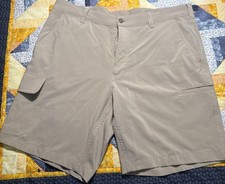 Pga Tour Golf Shorts Mens Size 36 Beige Lightweight 6 Pockets Cooling