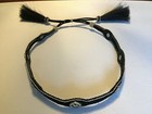 Southwestern Leather and Silver Concho Horsehair Adjustable Hat Band — photo 2