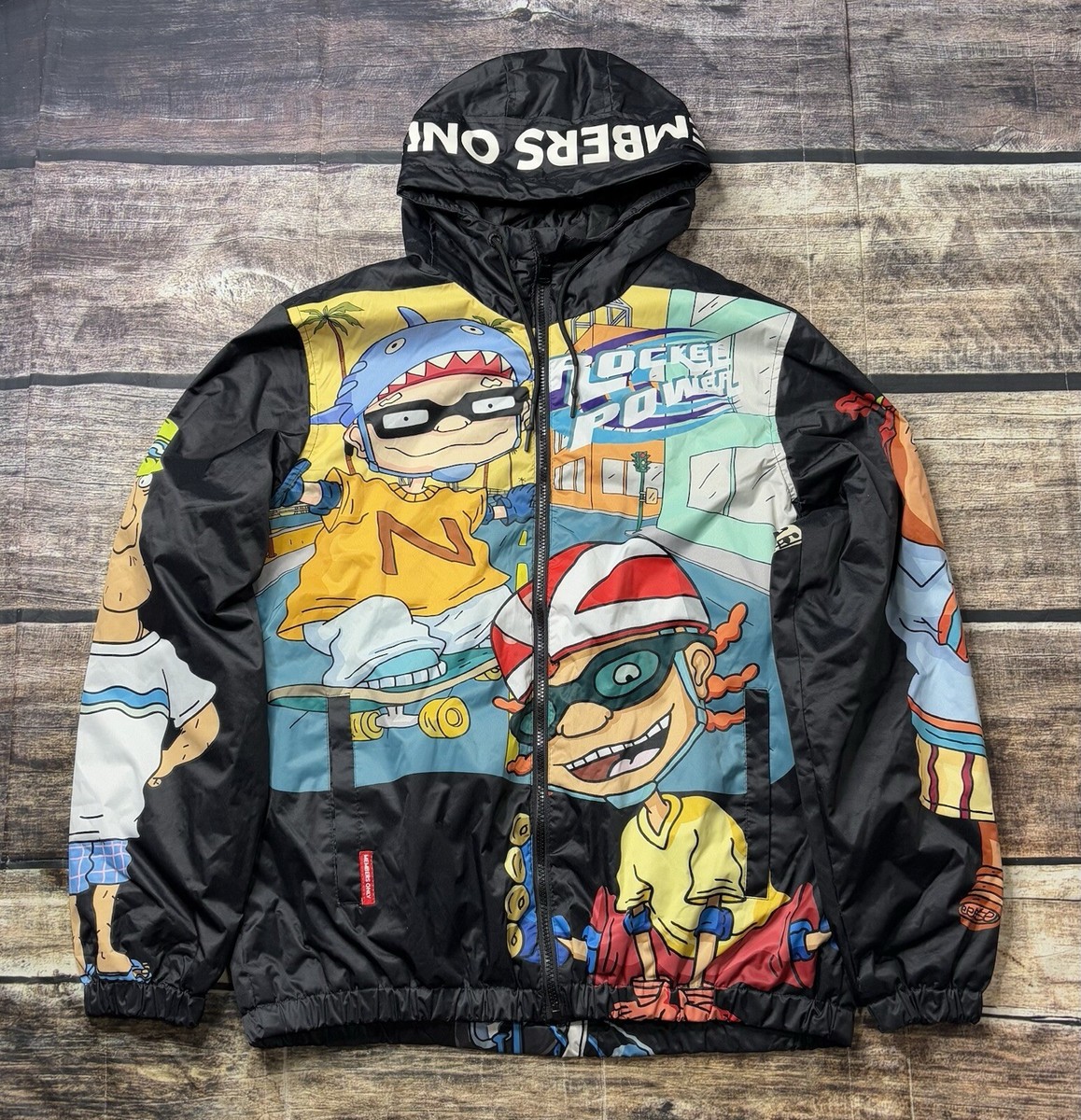 Members Only X Nickelodeon Jacket Men's Large Rugrats Hooded All
