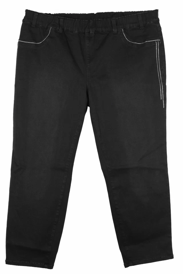 sheego Jeggings Slim Fit Stretchjeans Damen Schwarz Größe 56 58 - Bild 1 von 1