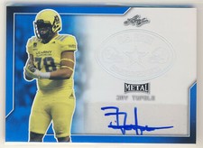 JAY TUFELE 2017 Leaf Metal US Army All American Blue AUTO /50 BENGALS