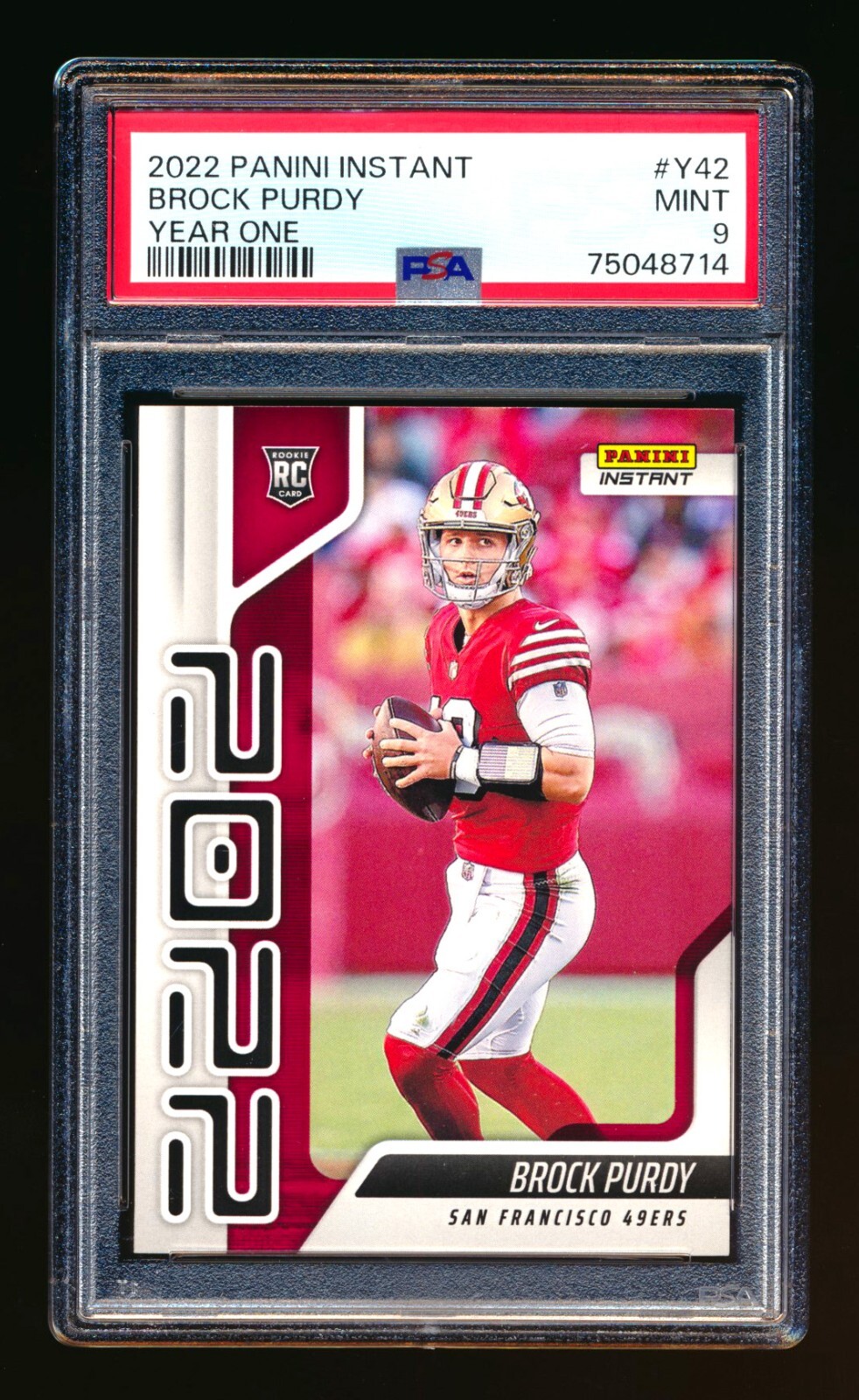 Brock Purdy Panini Instant Year One #Y42 Base