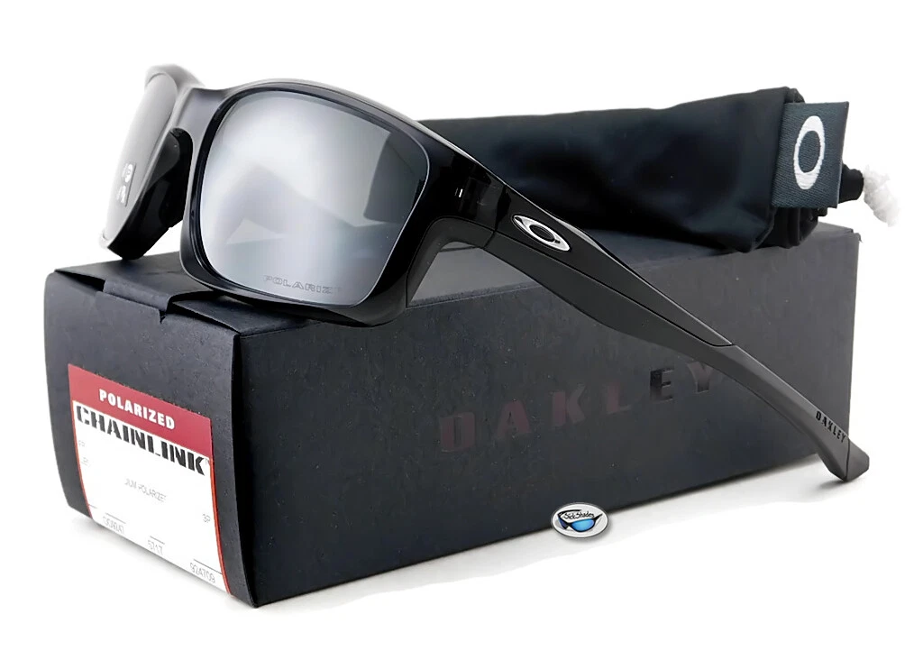 New Oakley CHAINLINK POLARIZED Sunglasses   Black / Black Iridium Polar Lens