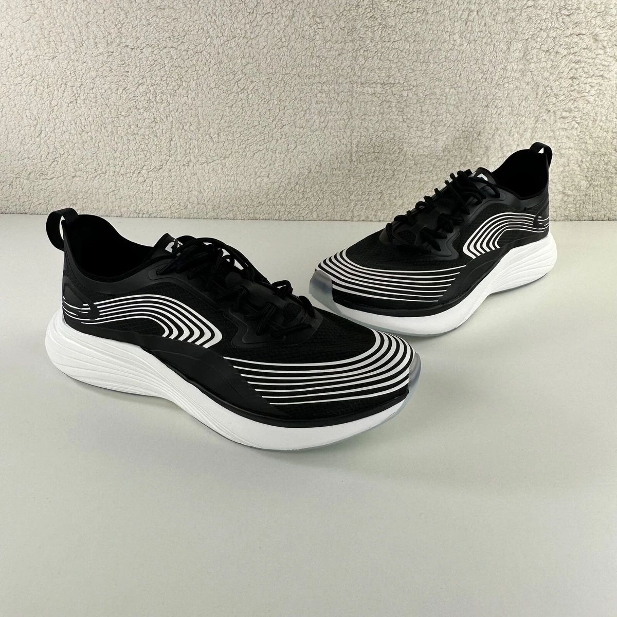 APL Streamline Running Shoes Core Black White Athletic Mens 13 Womens 14.5 NEW