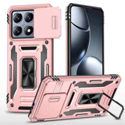 Rugged Shockproof Case for Redmi Note 14 13 12 11 Pro 5G Xiaomi 14T Stand Cover
