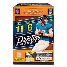 2022 Panini Prestige Football Factory Sealed Unopened Blaster Box ~ (6 Packs)