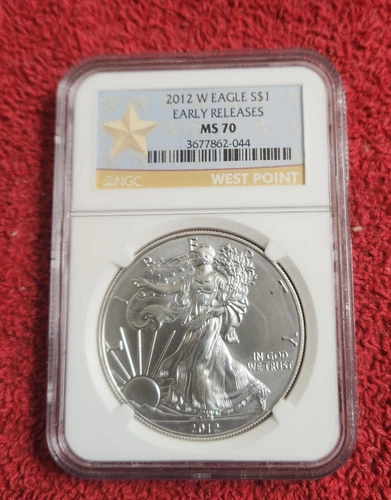 2012 w burnished silver American eagle NGC MS 70 Early Releases *