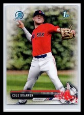 2017 Bowman Draft #CDA-CB Cole Brannen 1st Chrome Refractor Boston Red Sox