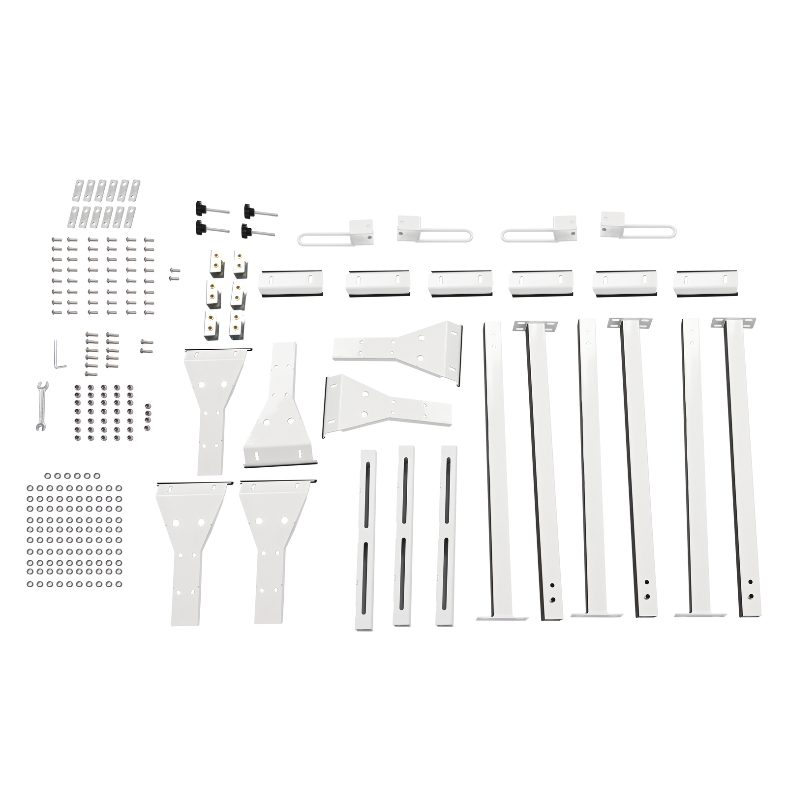 59" For Chevy Express Fullsize Van 3 bar 96-23 Ladder Roof Rack Steel Cross Bar