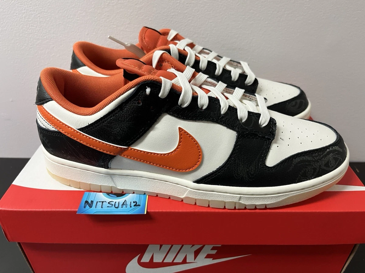 DD3357-100 Nike Dunk Low Retro PRM Sz 10.5 Halloween 2021 Glow in