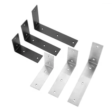 2Pcs L Shape Corner Shelf Brace Right Angle Bracket Smooth Surface without Burrs