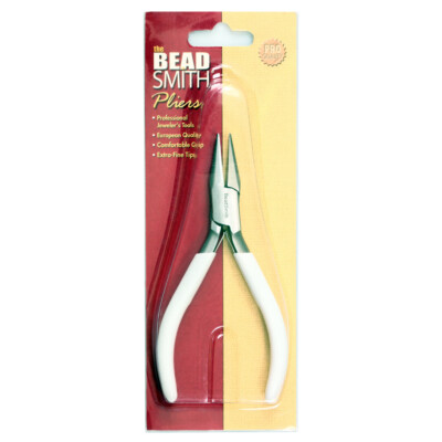 BeadSmith  Kettenzange mit Feder weiß PVC-Griff * Schmuckherstellung Werkzeuge