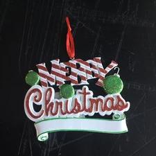 Polar X Merry Christmas Ornament Can Be Personalized