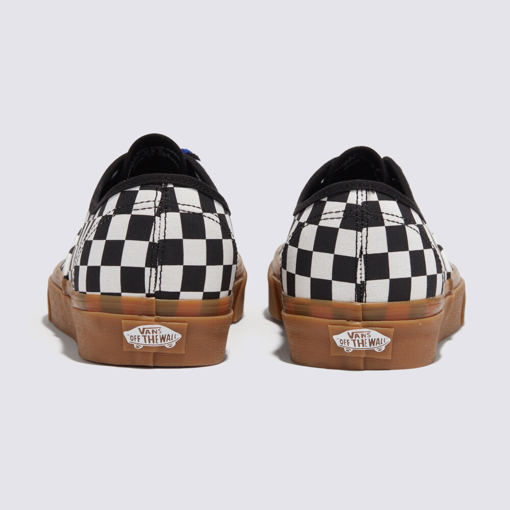 ◆VANS◆ Authentic Checkerboard Black White Gum VN0004MKIBB1 Vans Authentic Checkerboard 'Black White' VN0004MKIBB1