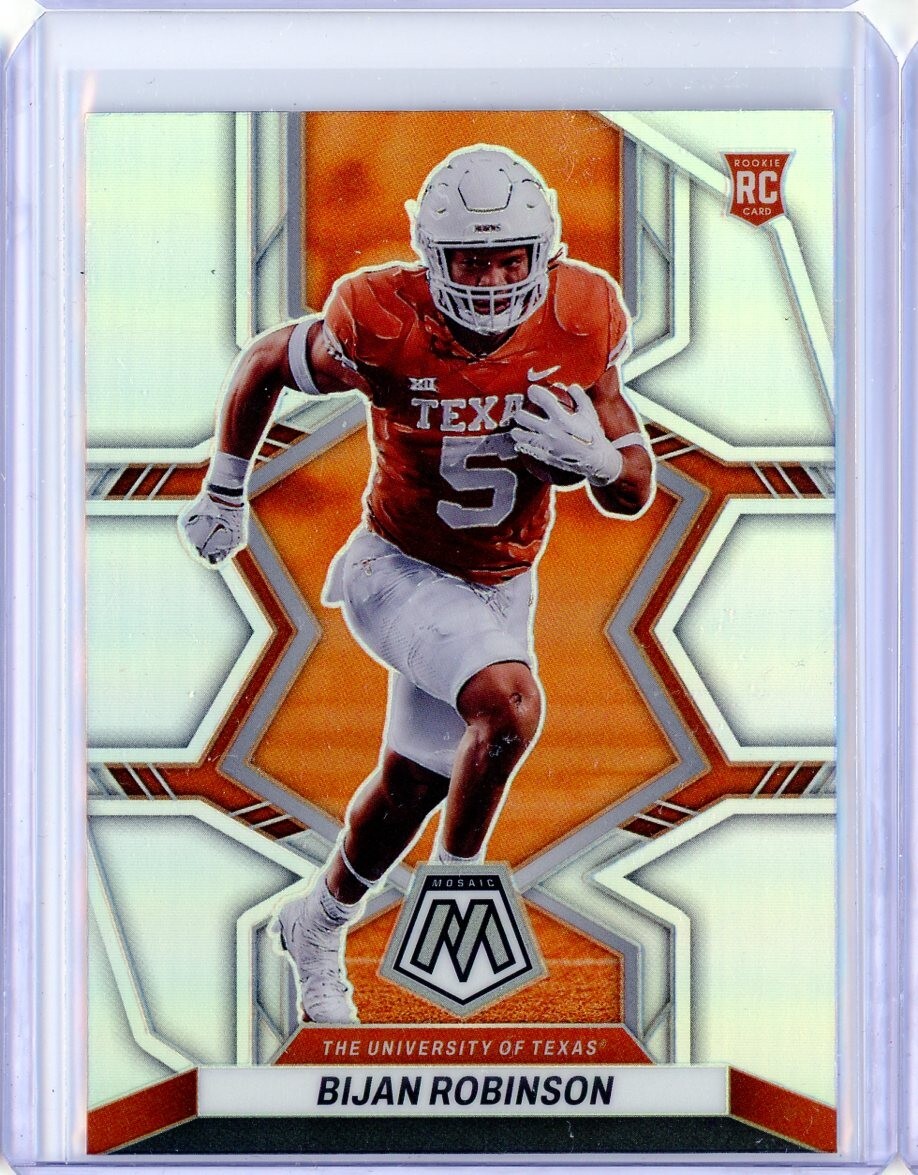 2023 Panini Mosaic Draft Picks BIJAN ROBINSON Texas RC Rookie Silver Prizm