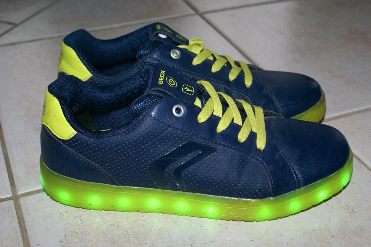 Geox Leucht Schuhe Jungs Geox Sneaker 40 Schuhe Blinker-Leuchten