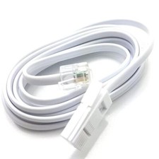 RJ11 to BT Landline Telephone Phone Cable Lead Modem FAX Plug BT Socket 2m - 10m